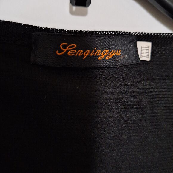 A Women's Lacey Rhinestone Top Evening Whimsigoth Fairy Grunge Sparkly XL - Picture 4 of 12